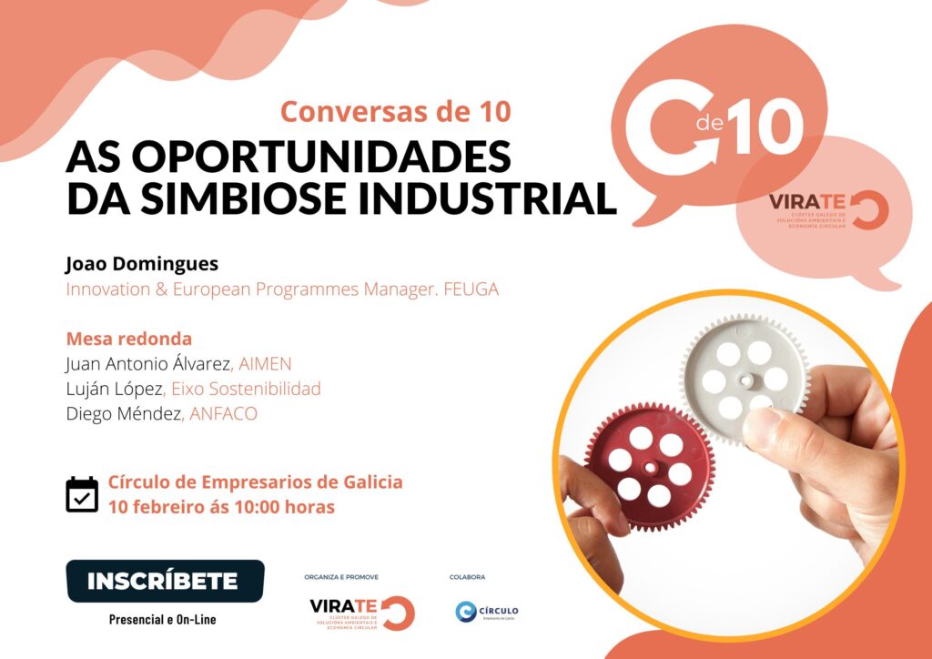 Joao Domingues inaugura Conversas de 10, el nuevo ciclo puesto en marcha por Viratec, Clúster Galego Solucións Ambientais e Economía Circular.